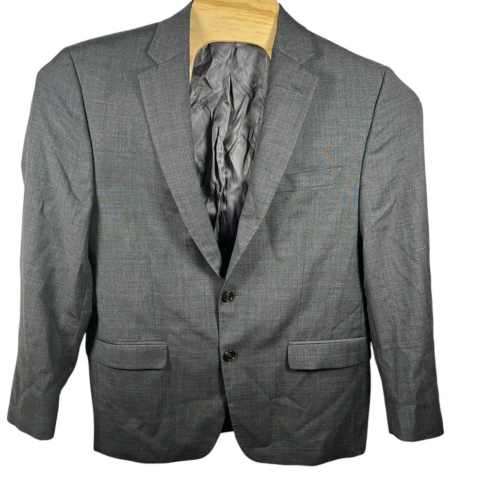 Lauren Ralph‎ Lauren Men 42R Wool/Poly Glen Check Blazer Sport Coat Suit Jacket